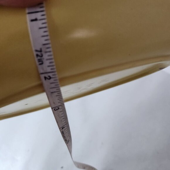 Vintage Haeger USA Pottery Yellow Ceramic Serving Dish Console Bowl MCM - Picture 8 of 8